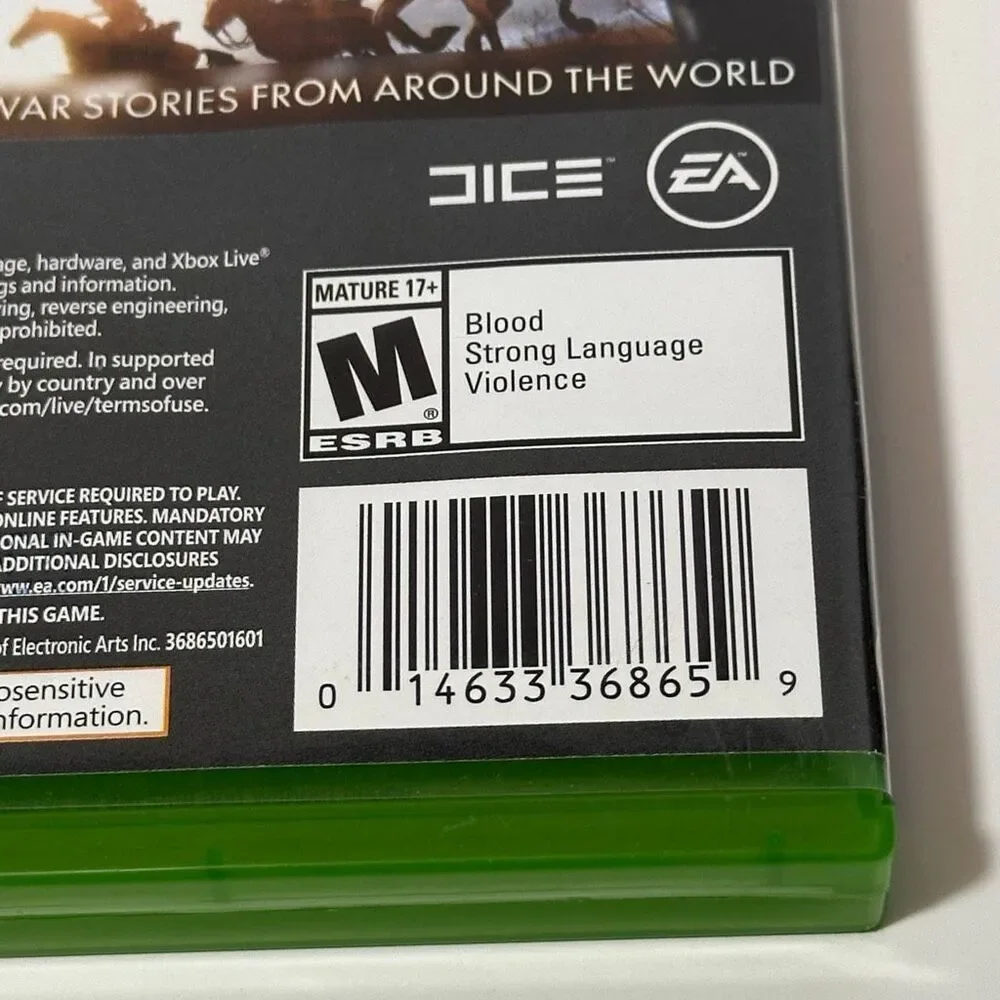 Xbox One Battlefield 1 Game
